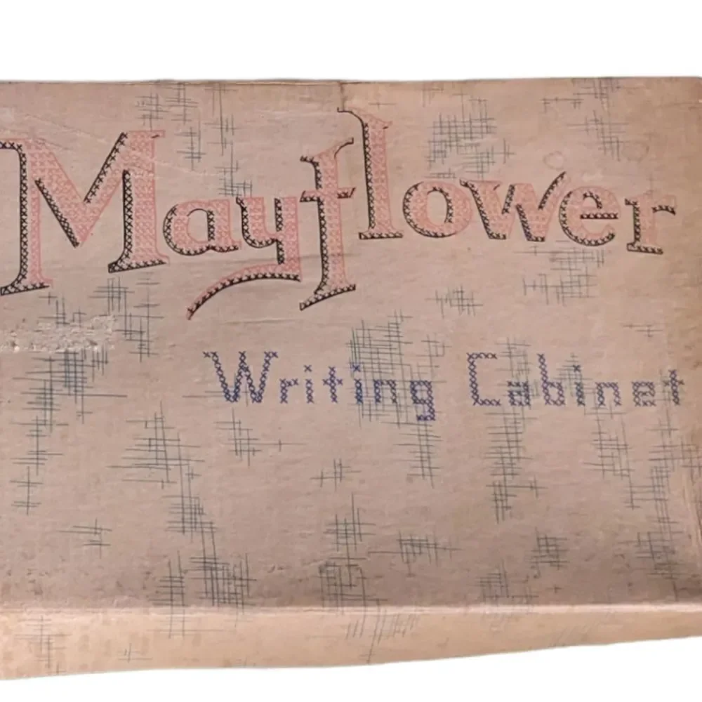 ‎Mayflower vintage writing cabinet stationary set
